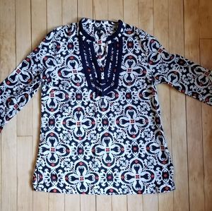 Talbots Petites Sheer Long Sleeved Top